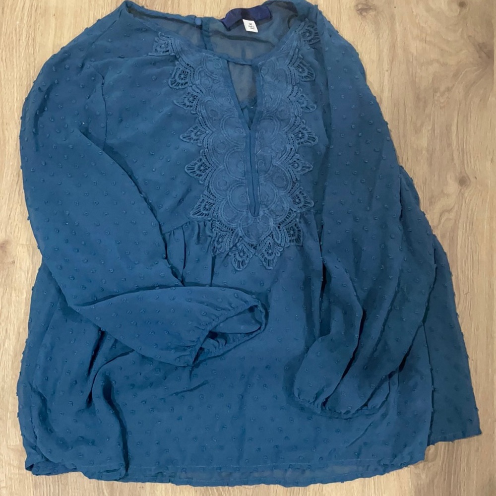 Francesca’s Flowy Sheer Top